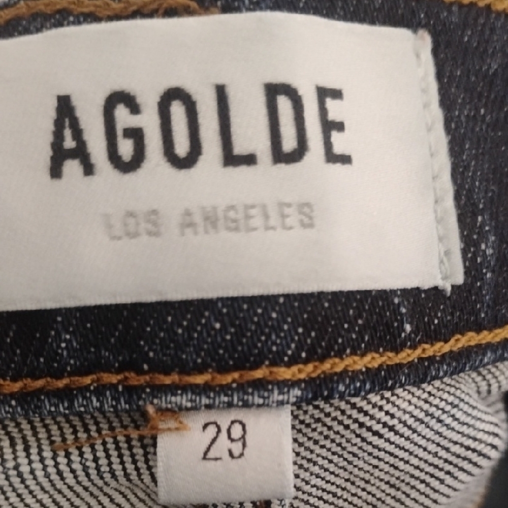 Agolde Indigo Denim Jeans Size 29 - Picture 2 of 4